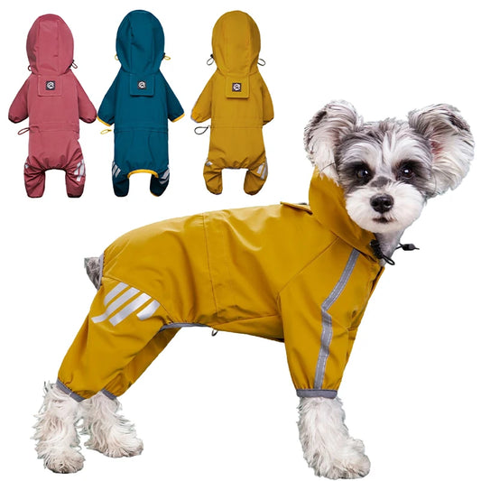 Waterproof Reflective Raincoat (Small, Medium Dogs )